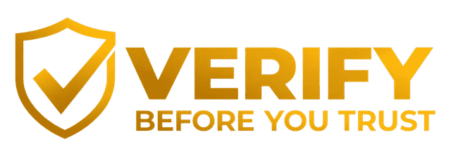 VERIFY BEFORE YOU TRUST